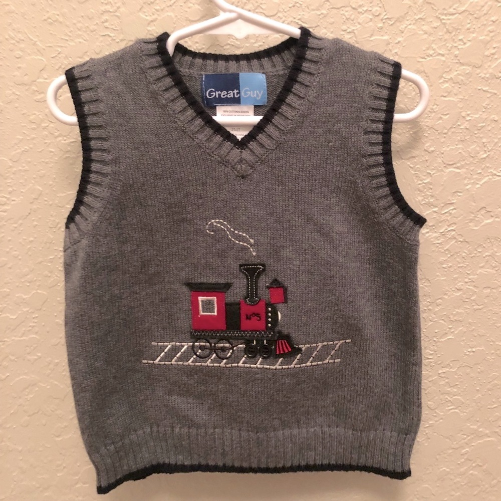 🍀Sweet lil guys winter vest. Great for Christmas 2t